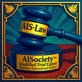 AIS Qualified Trial Expert AIS-Law Logo ALWAYS Personalized with AIS Member Name & AiV-Registry License #